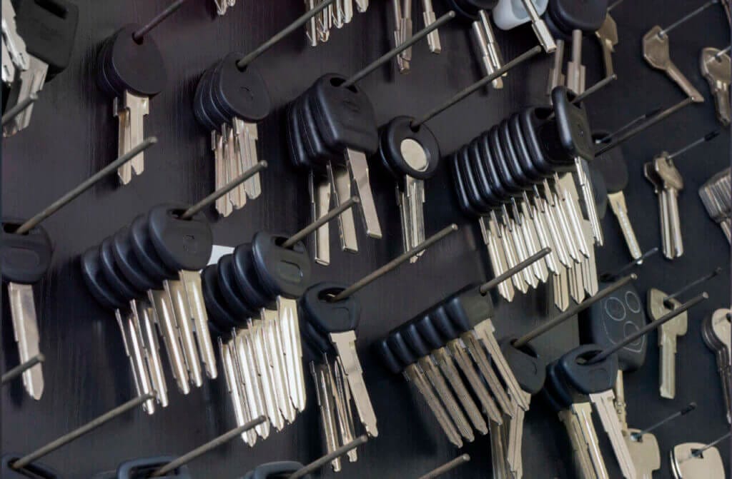 A Large Amount Of Keys For Cutting Hanging