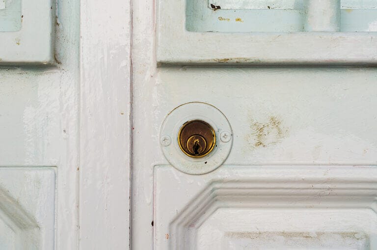 Old door lock